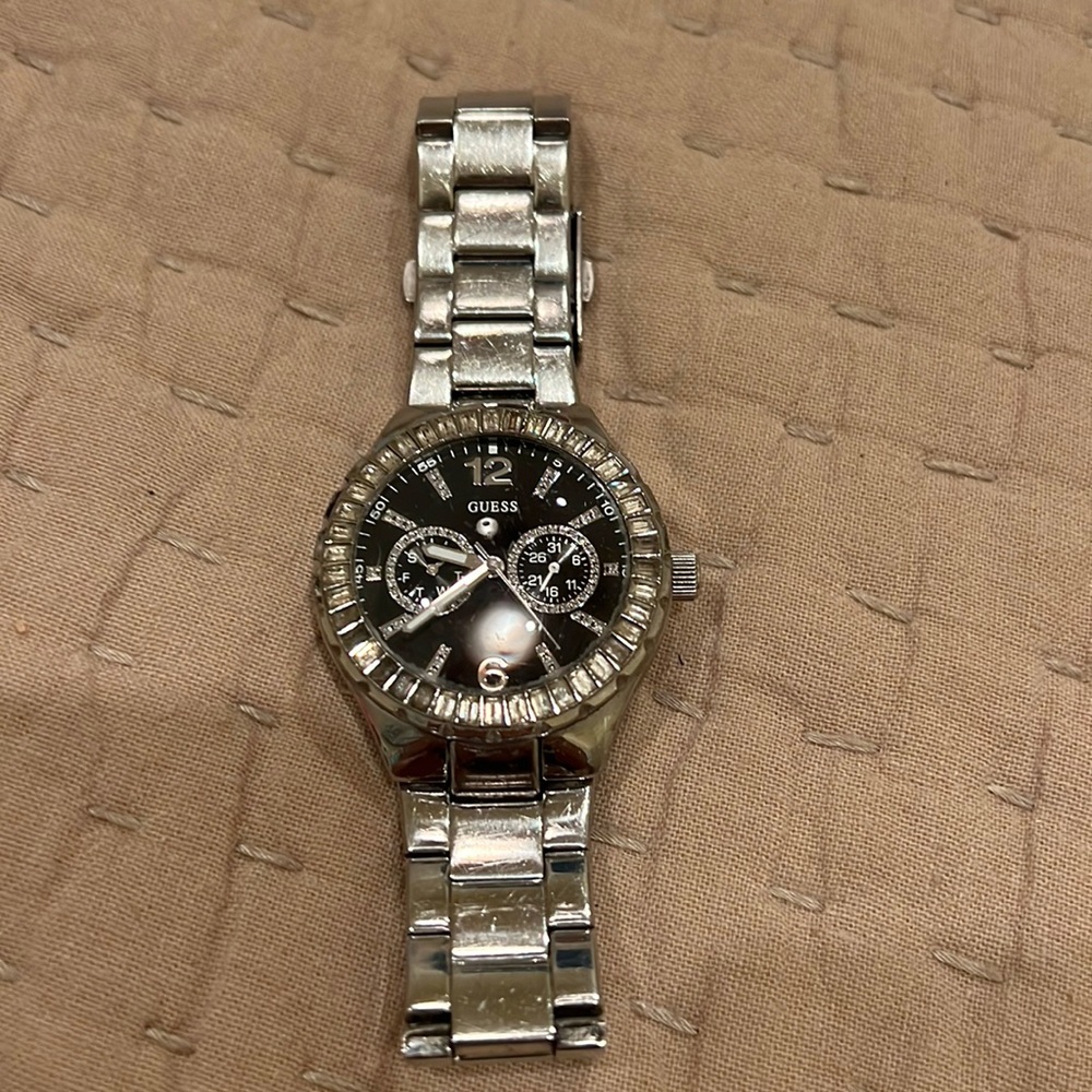 Guess watch with rhinestones